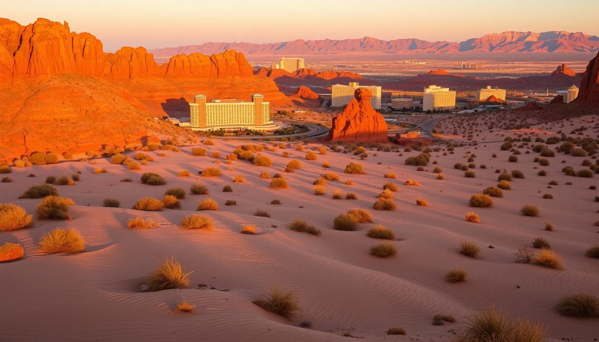 how far is red rock casino from the strip