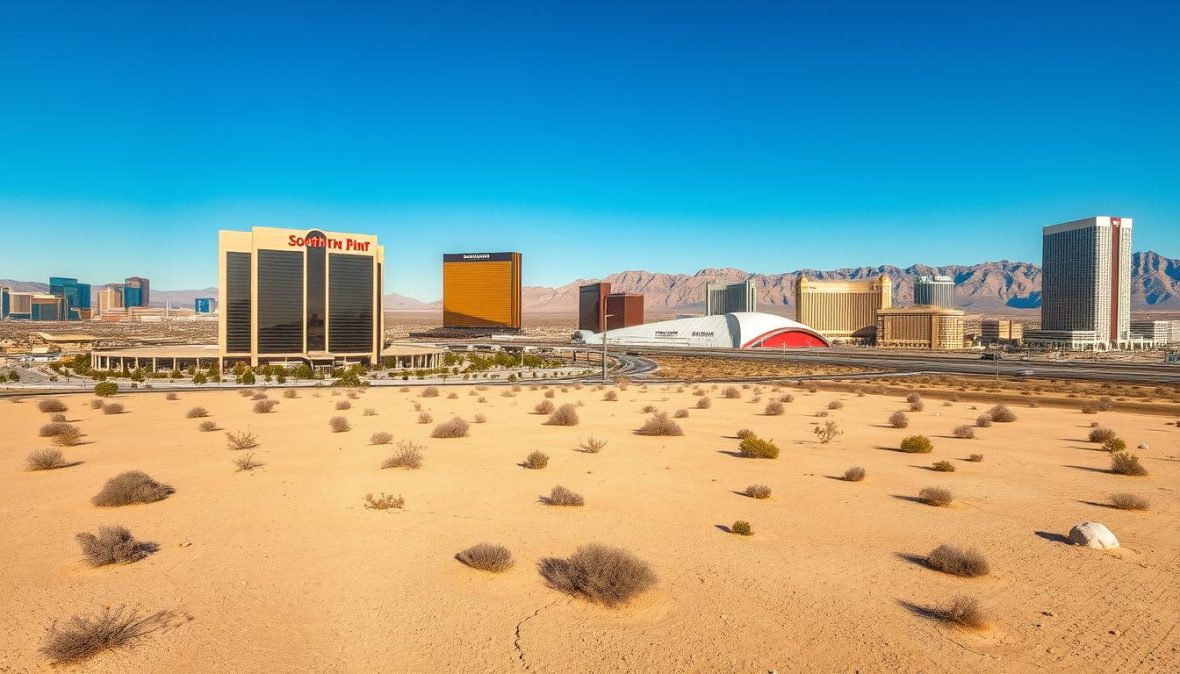 how far is south point casino from the strip